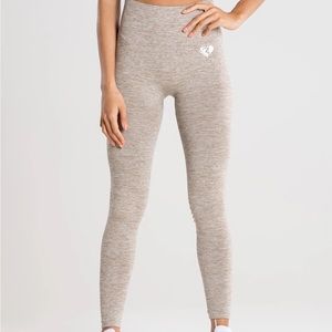 Women’s Best Seamless Leggings - Brown Grey Marl - Small